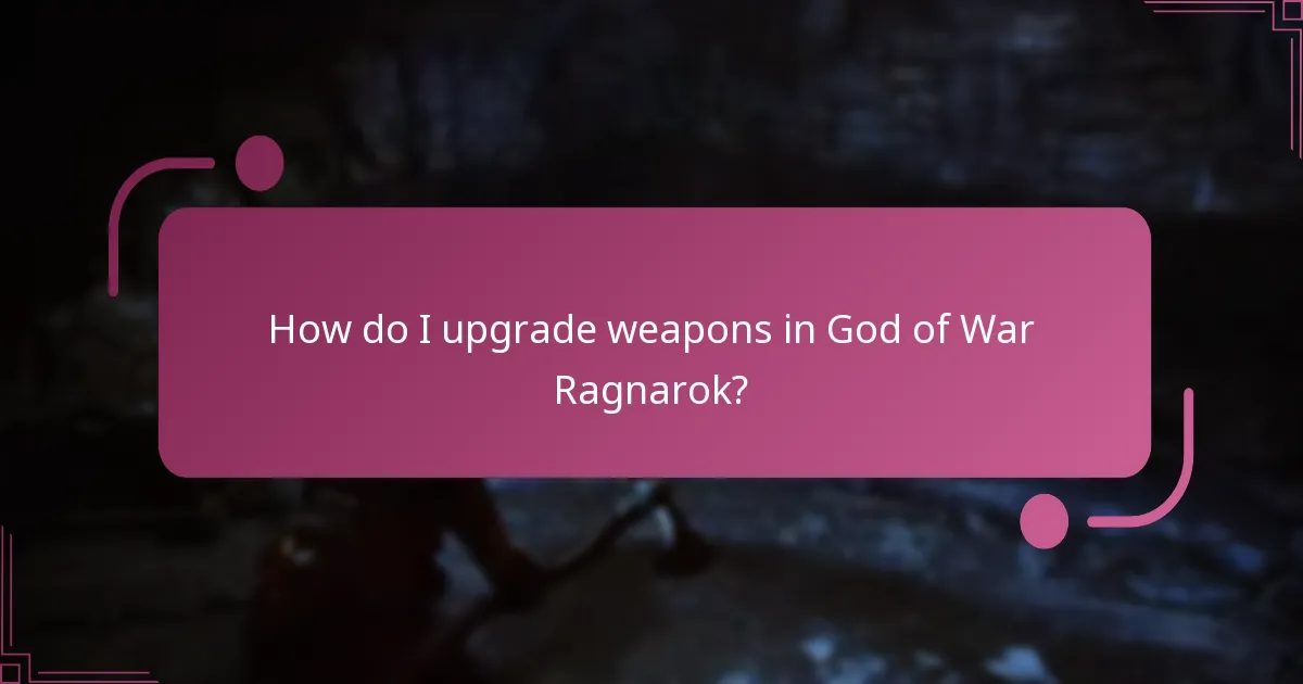 How do I upgrade armor in God of War Ragnarok?