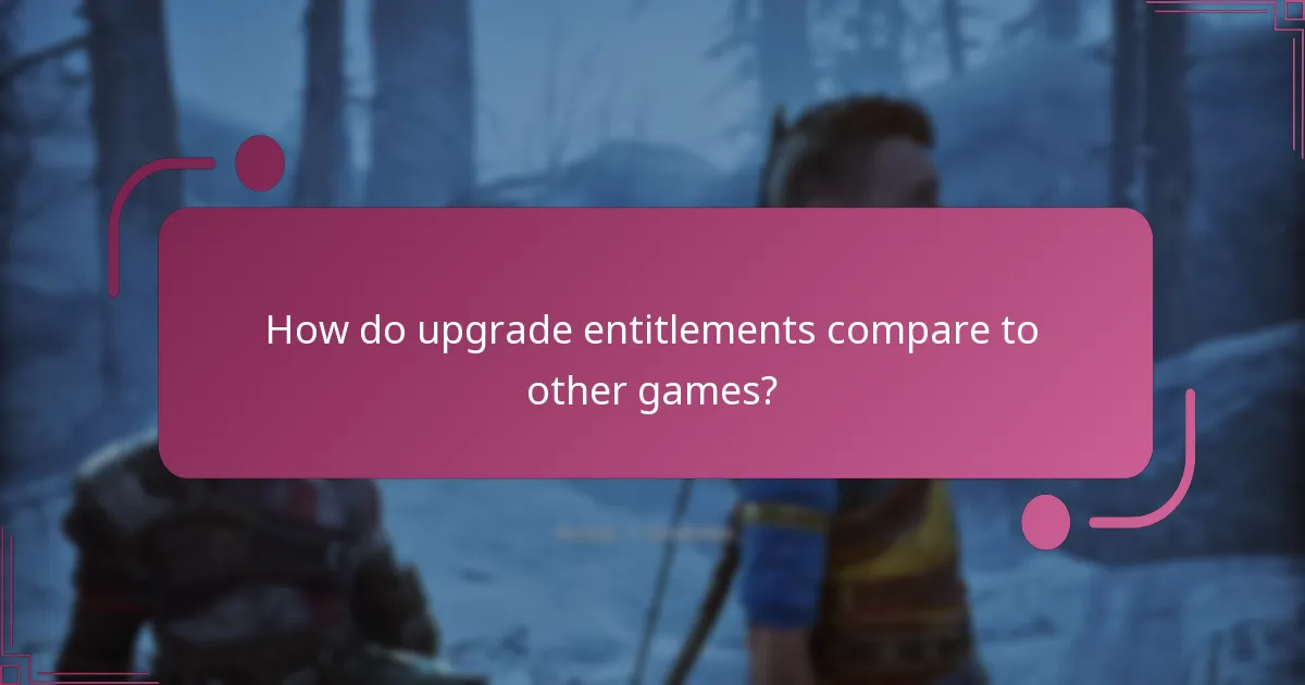 How do players access their upgrade entitlements?