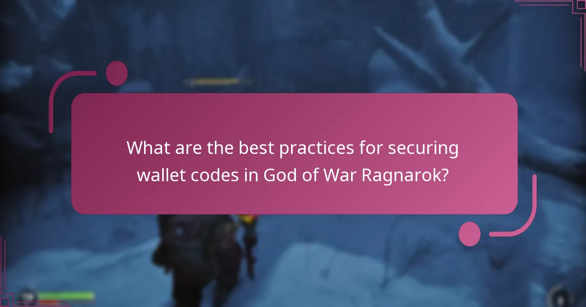 How can users implement security measures for wallet codes?