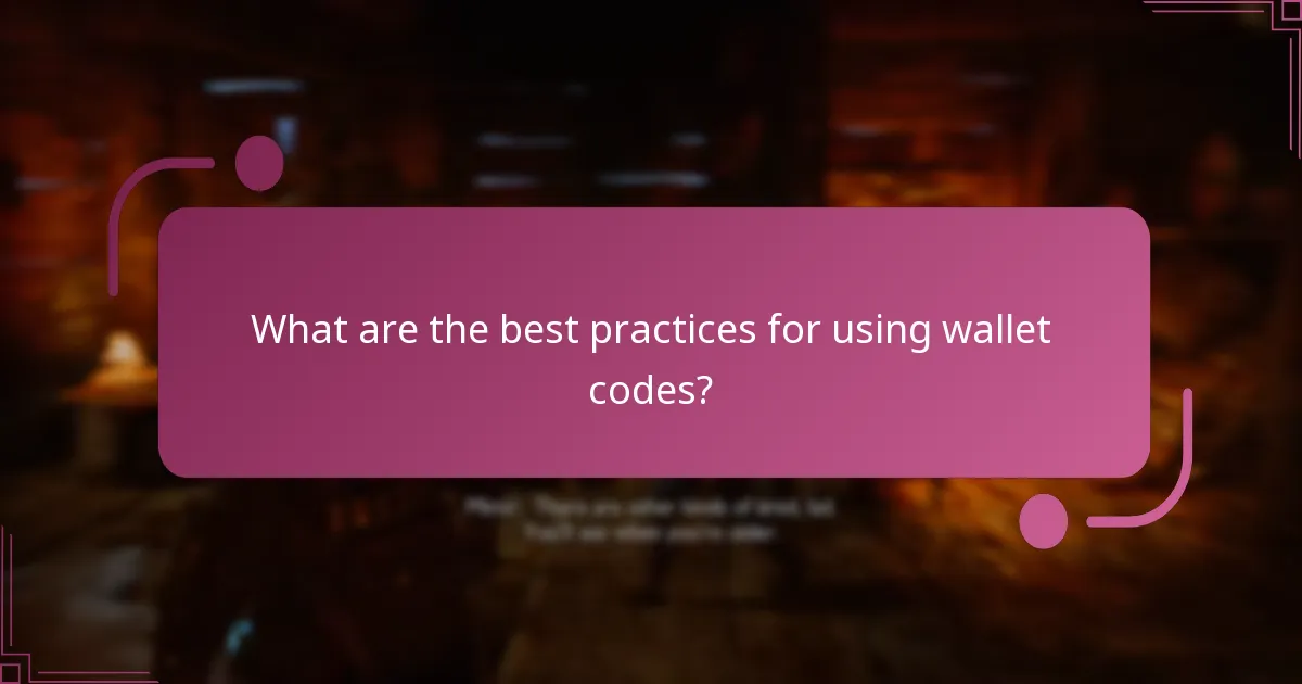 How to troubleshoot wallet code issues?